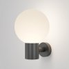Nowoczesny kinkiet lampa ścienna zewnętrzna na elewację aluminium czarna z kulą Bold MAYTONI O598WL-01B